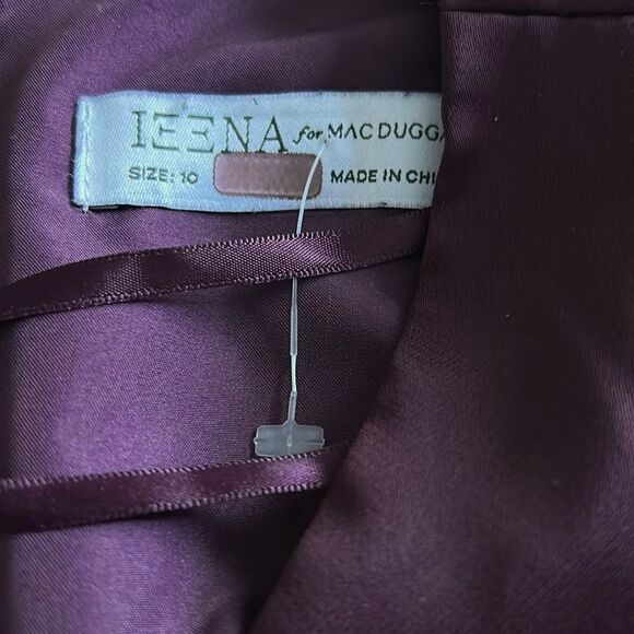 leena for Mac Duggal Plum V-neck Jumpsuit Size 10 - Picture 9 of 9